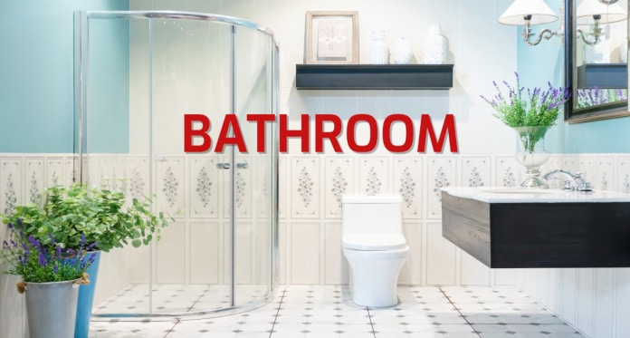 bathroom vocabulary in English