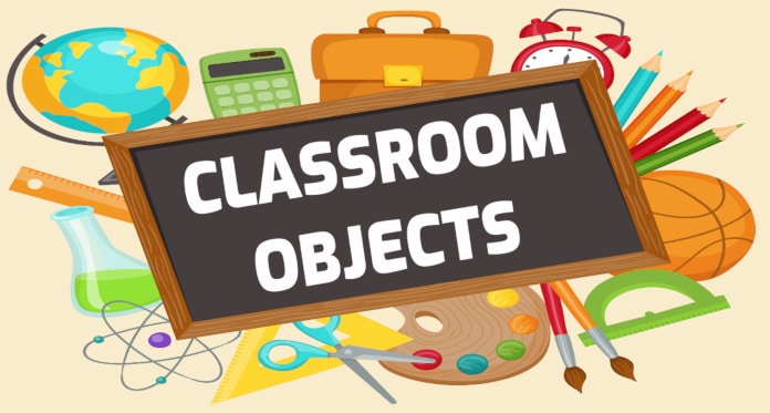classroom objects vocabulary in English