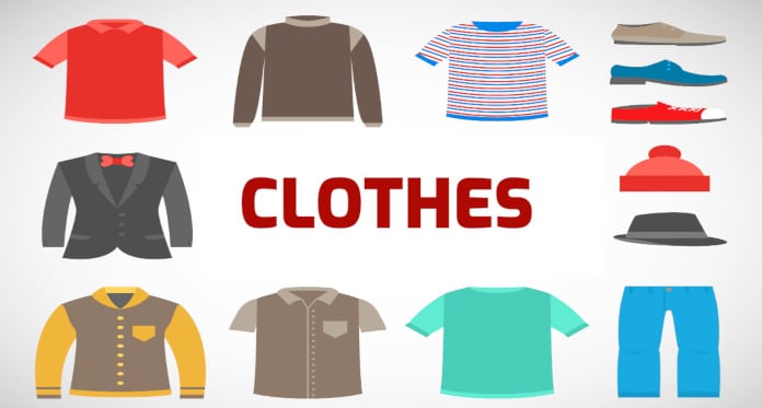 clothes vocabulary in English