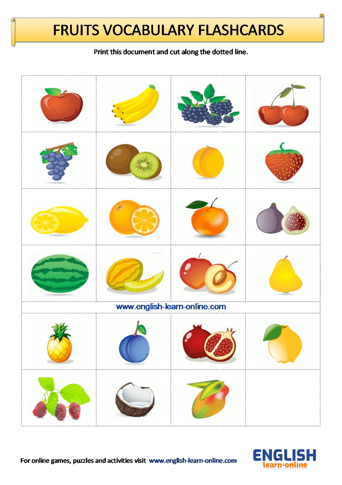 Fruits Name in English - GeeksforGeeks