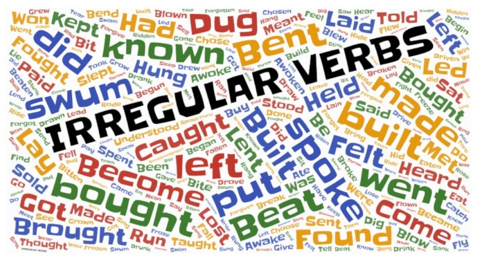 irregular verbs vocabulary in English