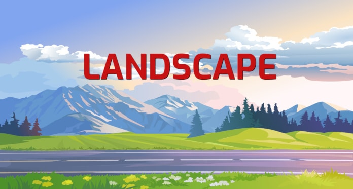 landscape vocabulary in English