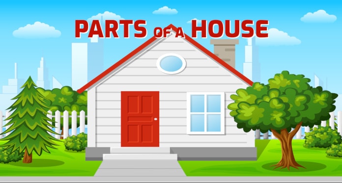 Names of House Parts in English 🏠 with Games and Tests