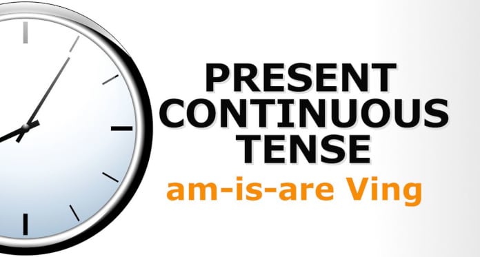 present continuous tense